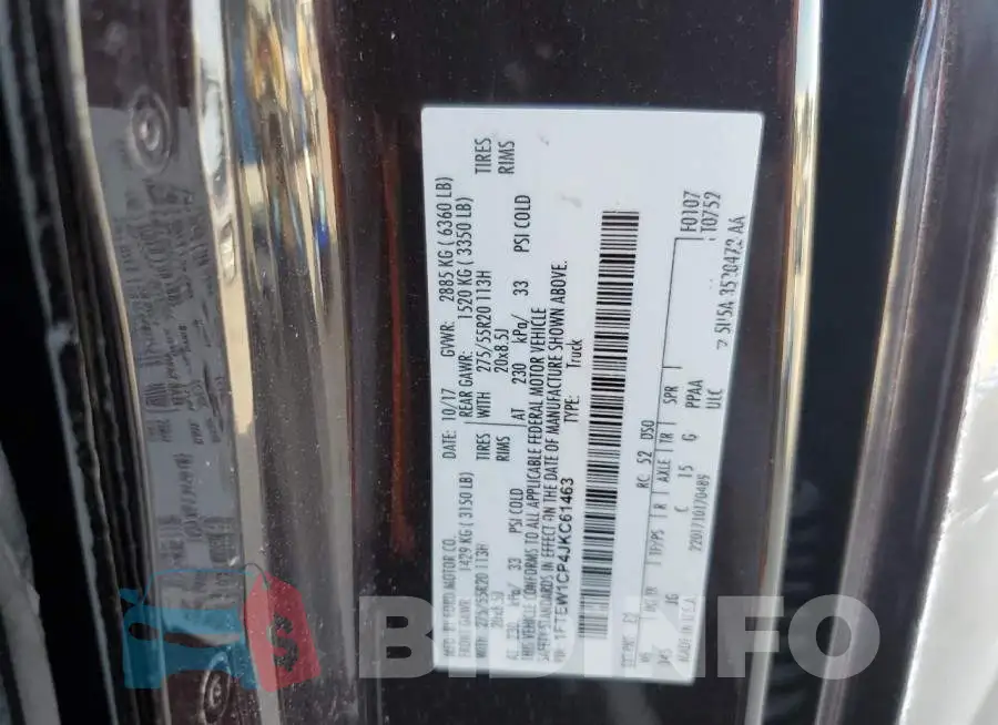 1FTEW1CP4JKC61463 Photo# 12