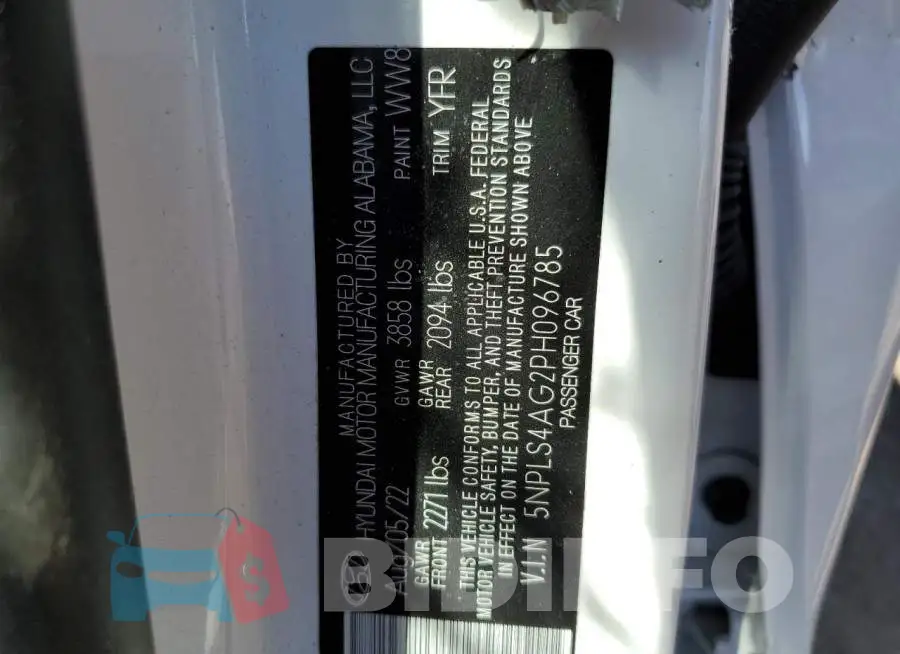 5NPLS4AG2PH096785 Photo# 12