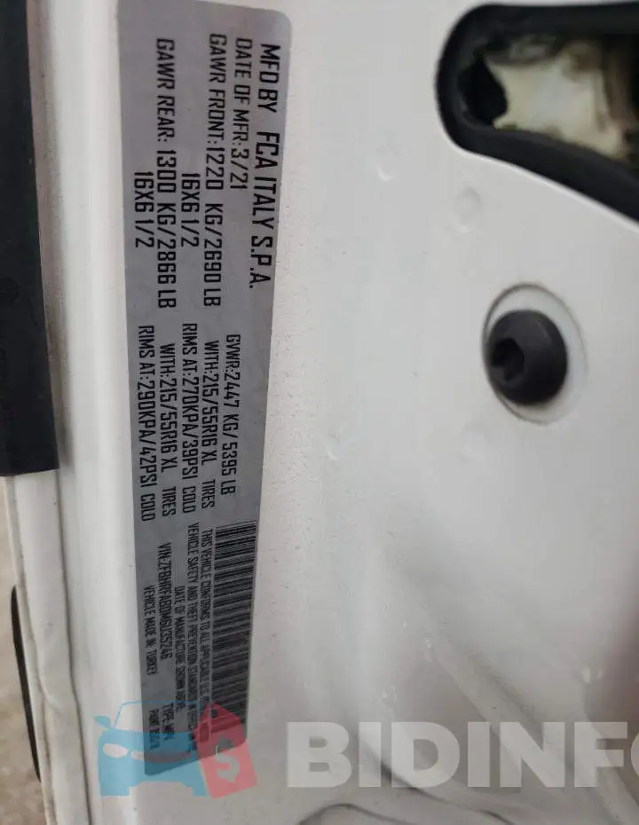 ZFBHRFAB0M6U35246 Photo# 13