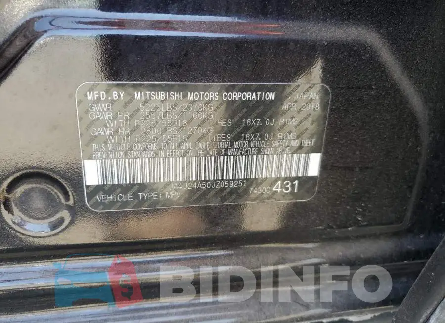 JA4J24A50JZ059251 Photo# 13