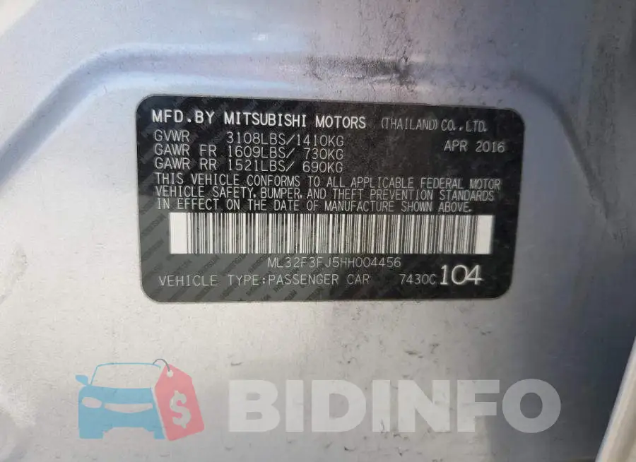 ML32F3FJ5HH004456 Photo# 12