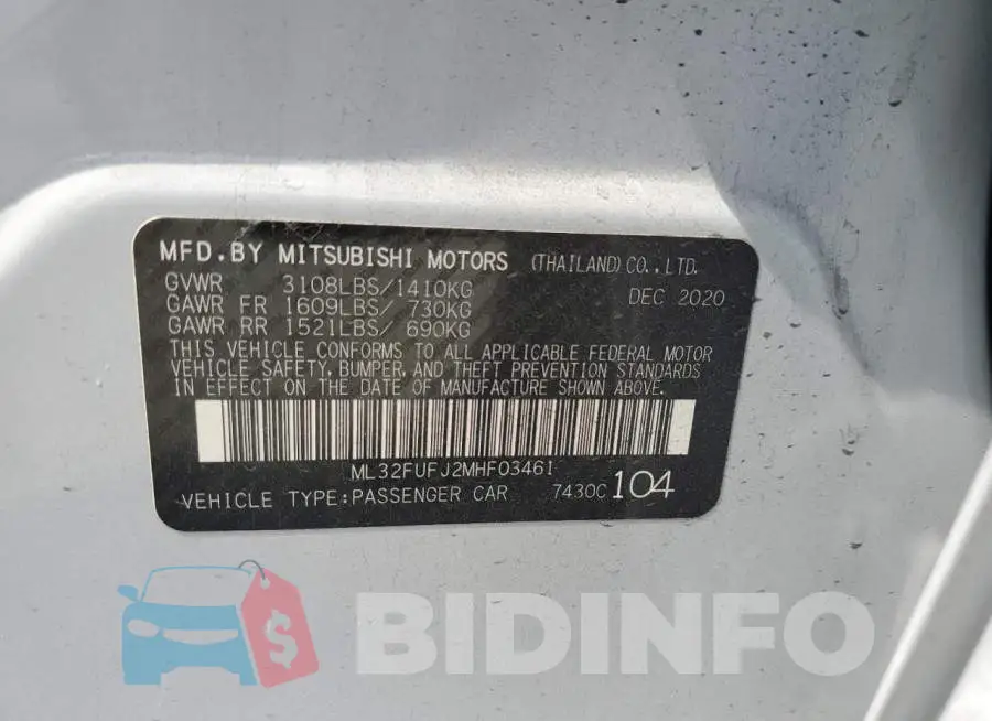 ML32FUFJ2MHF03461 Photo# 13