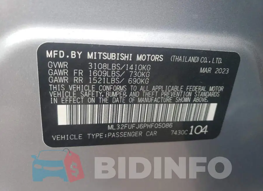 ML32FUFJ6PHF05086 Photo# 12