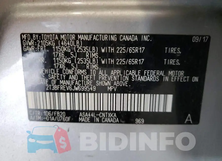 2T3BFREV6JW699549 Photo# 12