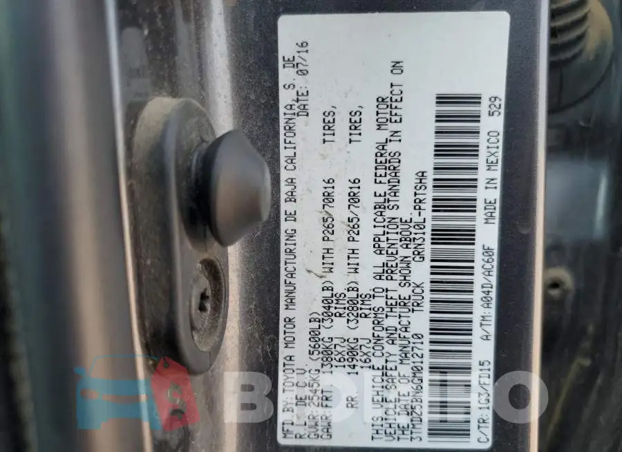 3TMDZ5BN6GM012710 Photo# 12