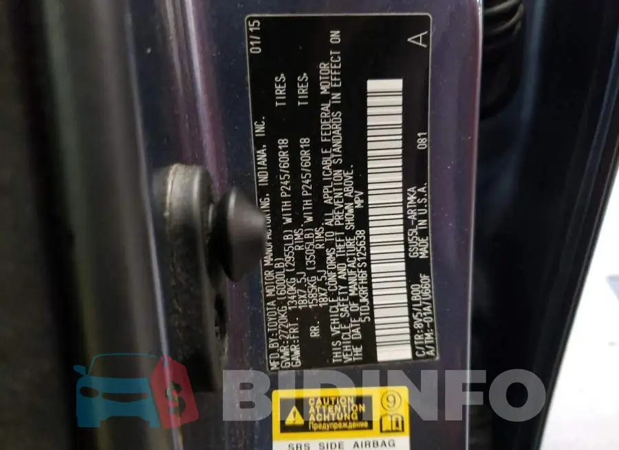 5TDJKRFH6FS125638 Photo# 14