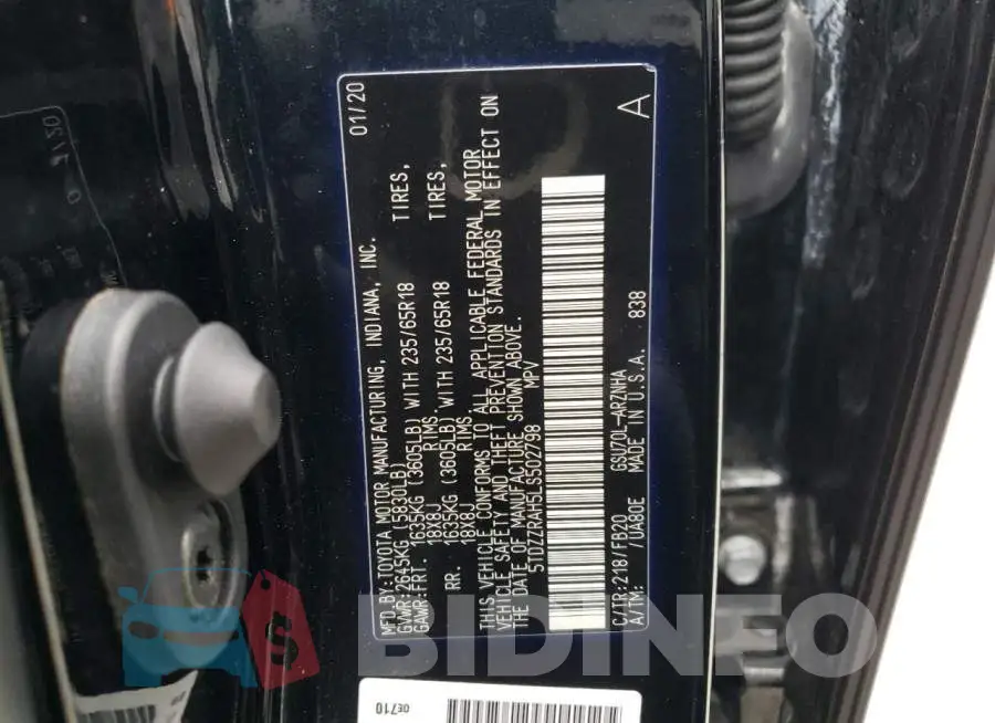 5TDZZRAH5LS502798 Photo# 13