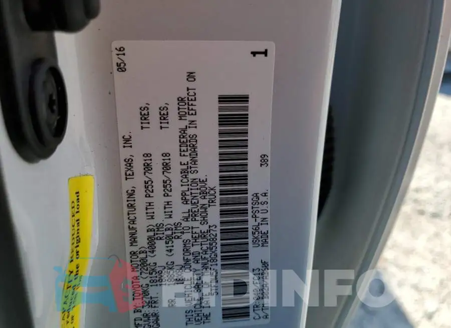 5TFDW5F18GX558273 Photo# 12