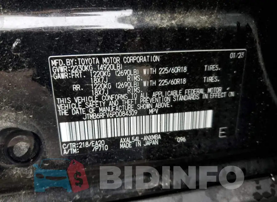 JTMB6RFV6PD084309 Photo# 12