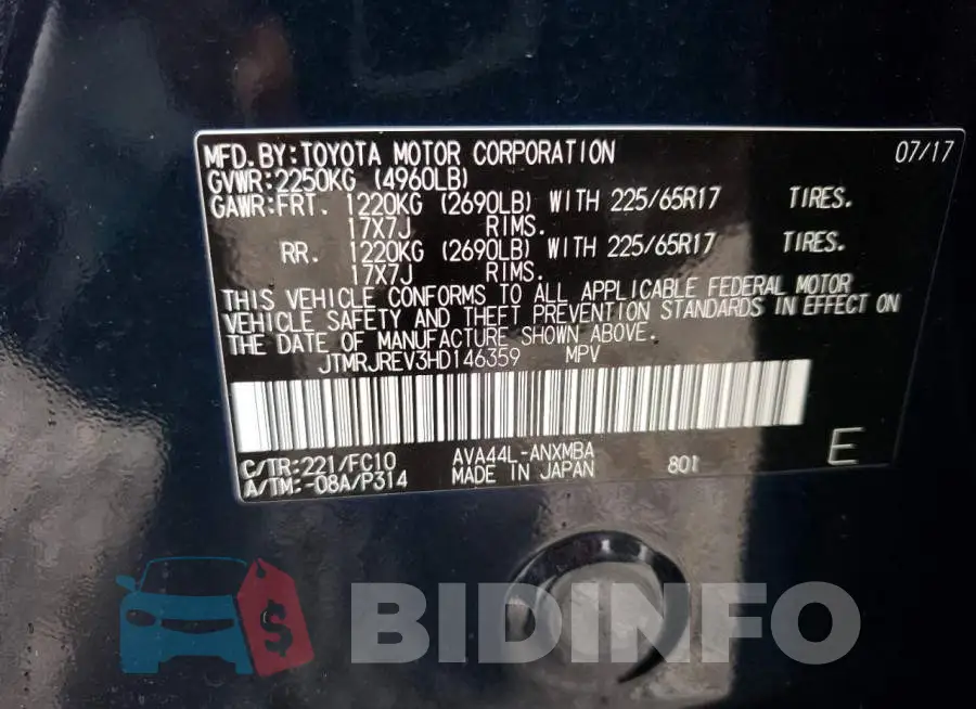 JTMRJREV3HD146359 Photo# 13