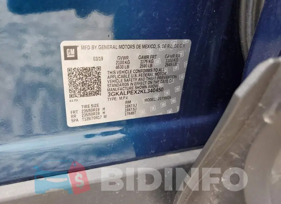 3GKALPEX2KL340450 Photo# 13