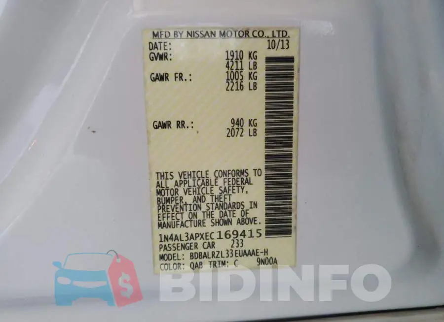 1N4AL3APXEC169415 Photo# 12