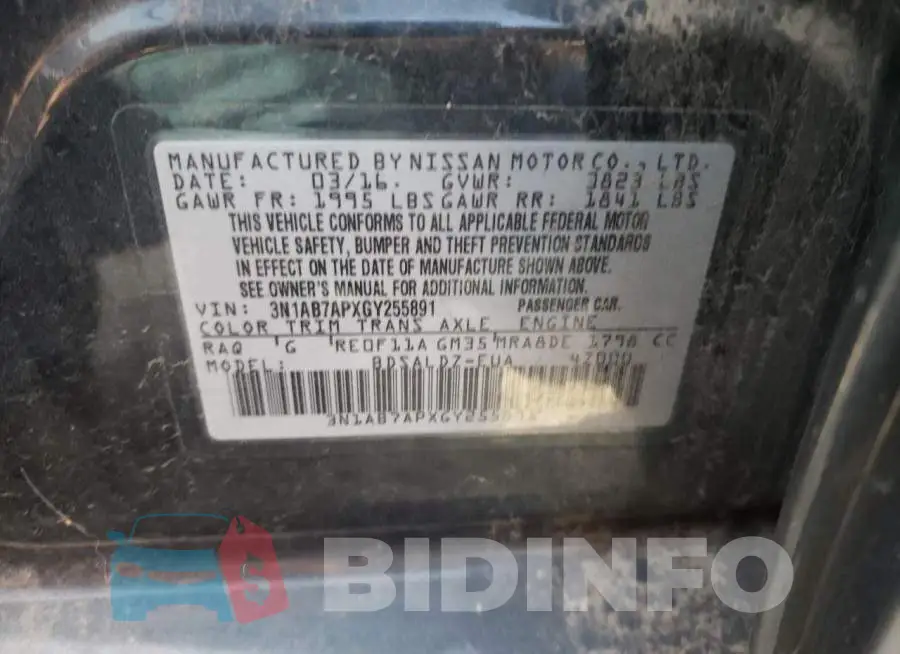 3N1AB7APXGY255891 Photo# 12