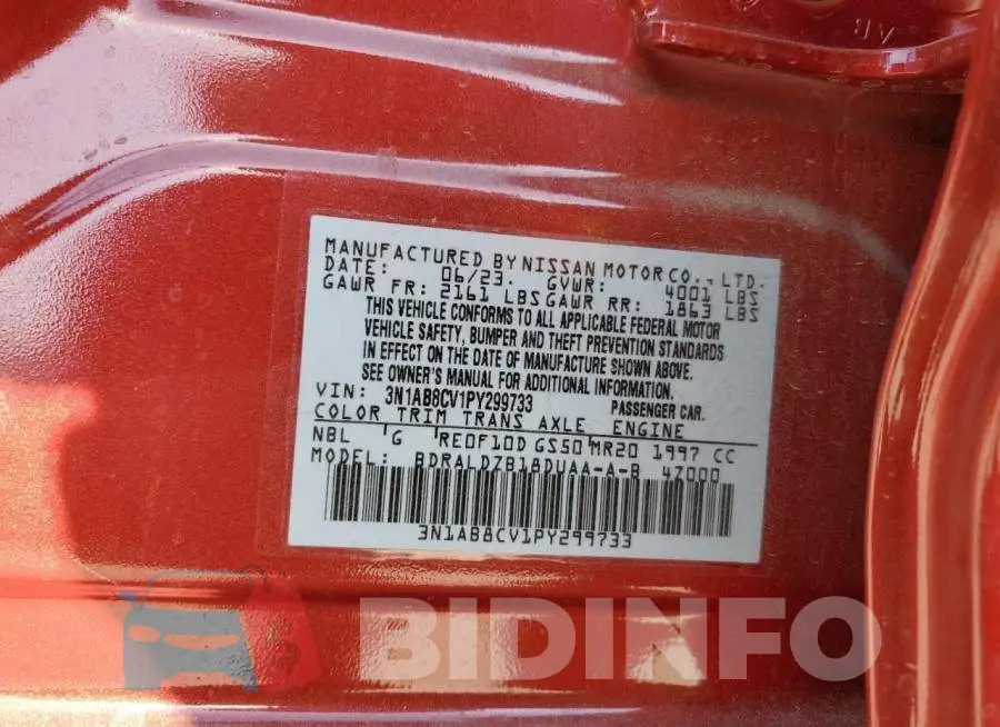 3N1AB8CV1PY299733 Photo# 12