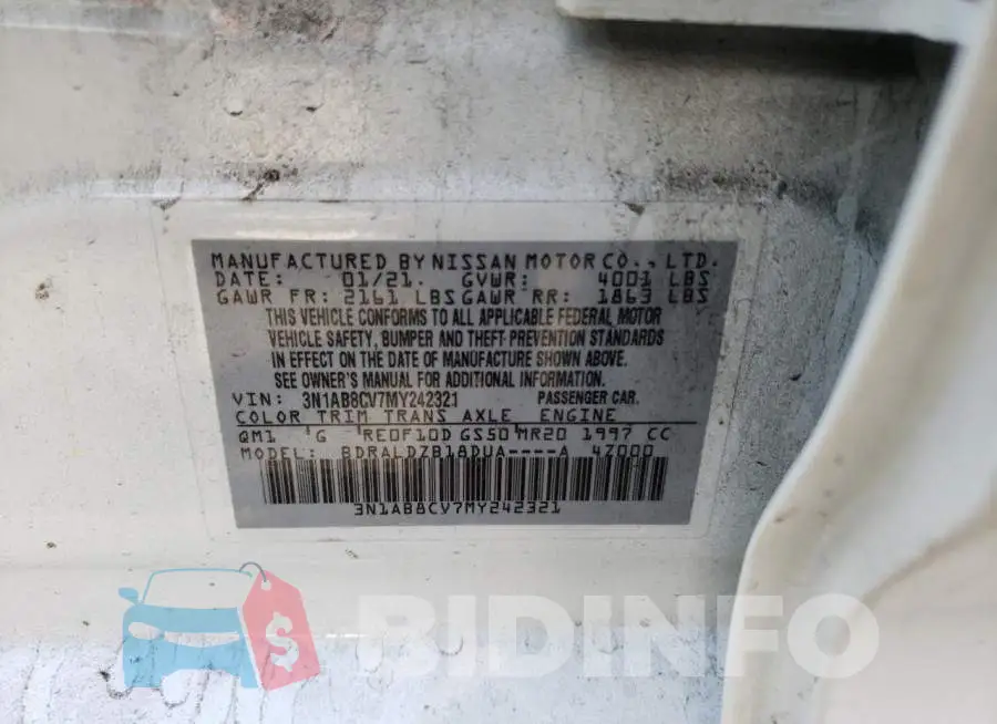3N1AB8CV7MY242321 Photo# 13