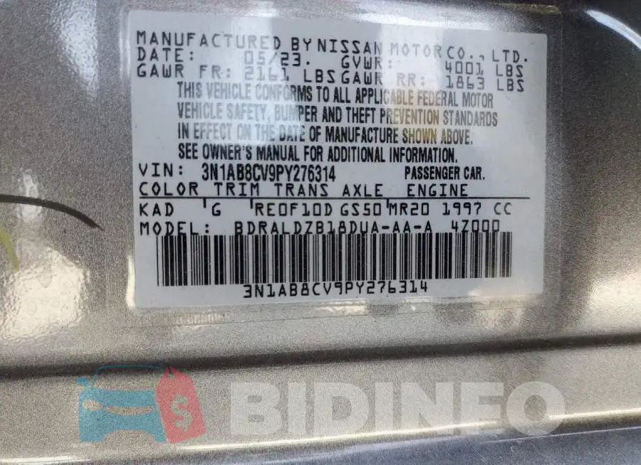 3N1AB8CV9PY276314 Photo# 12