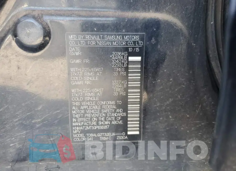 KNMAT2MT1GP616187 Photo# 12