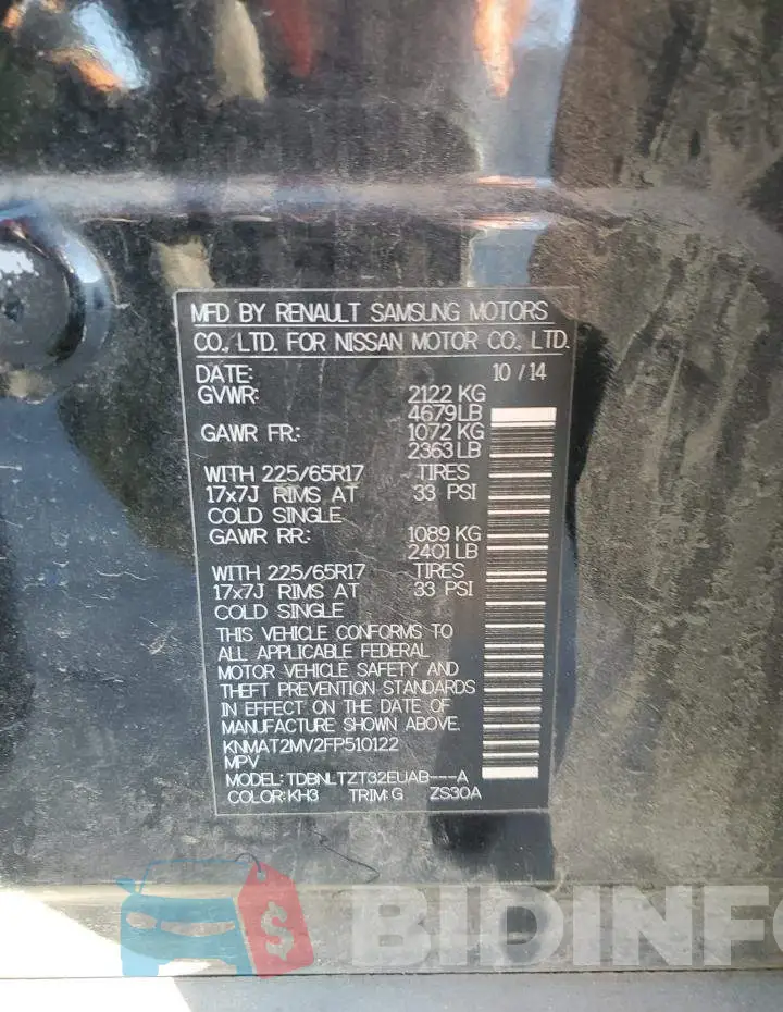 KNMAT2MV2FP510122 Photo# 13