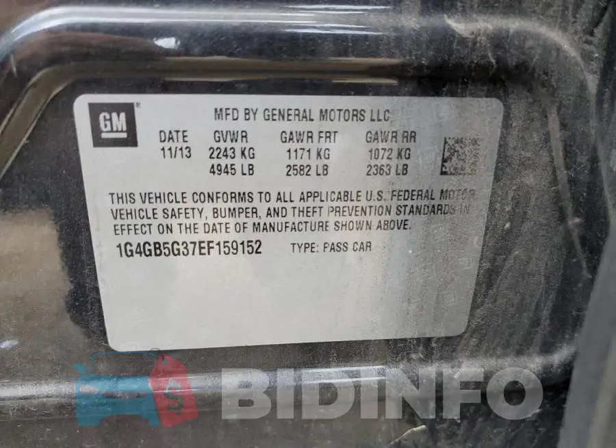 1G4GB5G37EF159152 Photo# 13