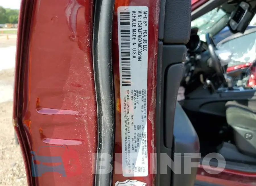 1C4RJFAGXMC505194 Photo# 13