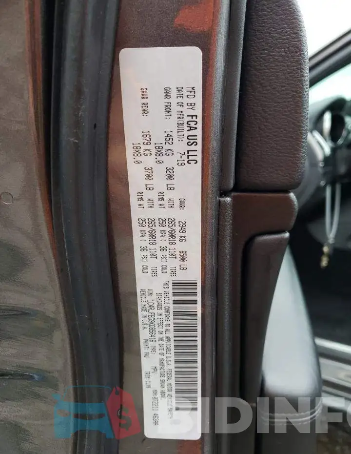 1C4RJFBG9KC856416 Photo# 14