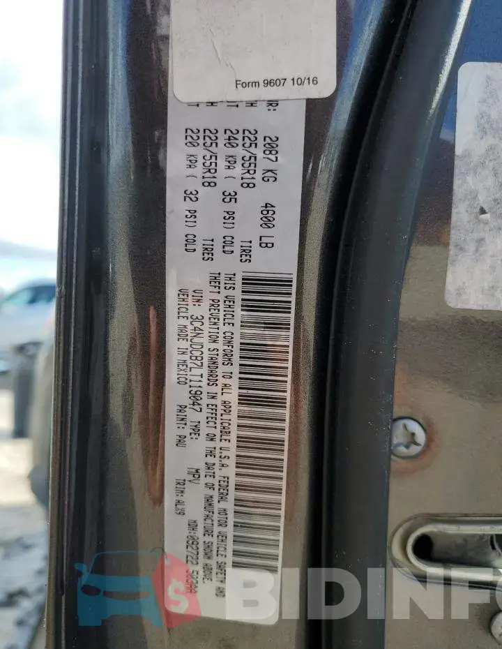 3C4NJDCB7LT119047 Photo# 13