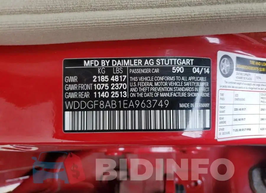 WDDGF8AB1EA963749 Photo# 12