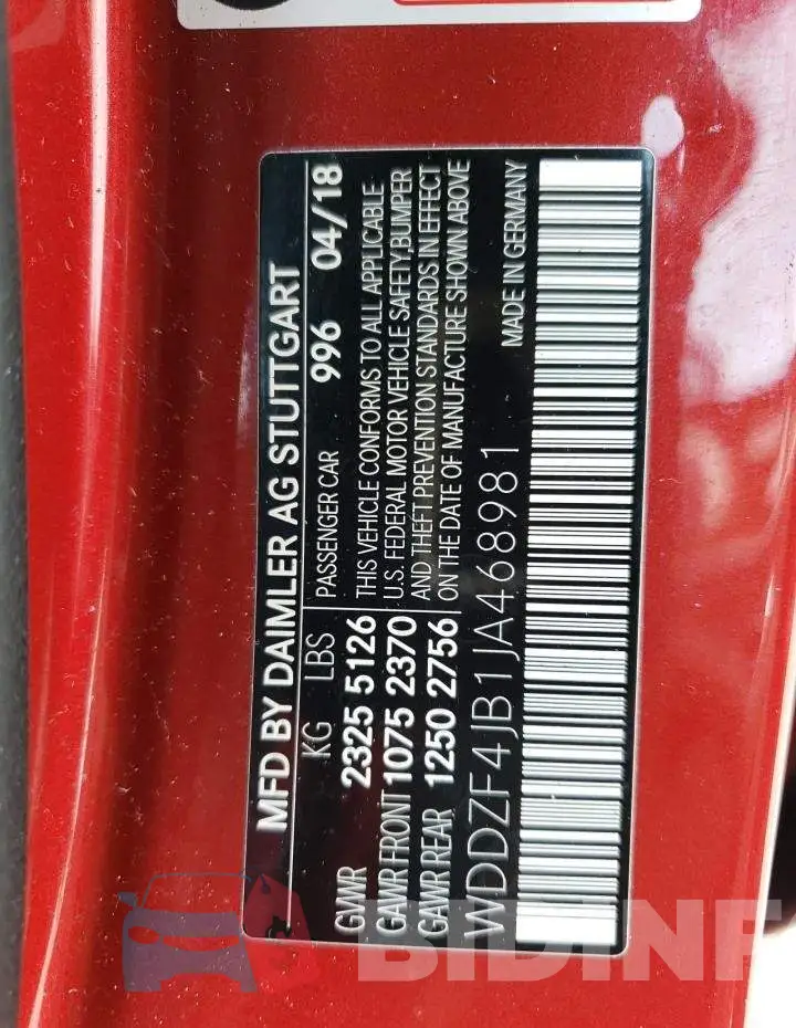 WDDZF4JB1JA468981 Photo# 13