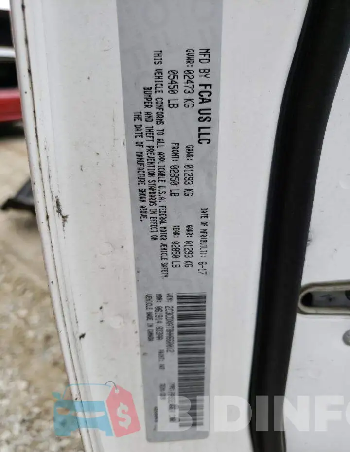 2C3CDXAT8HH660012 Photo# 12