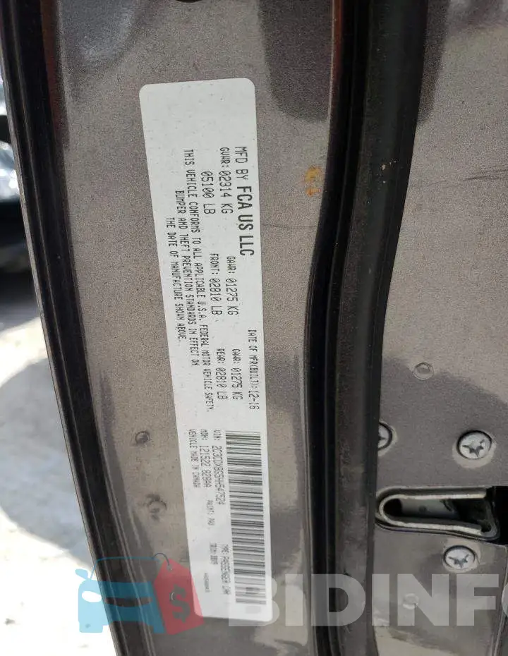 2C3CDXBG5HH547524 Photo# 12