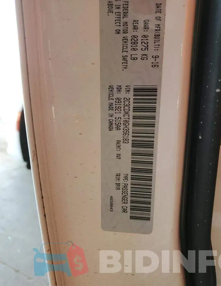 2C3CDXCT0GH356183 Photo# 12
