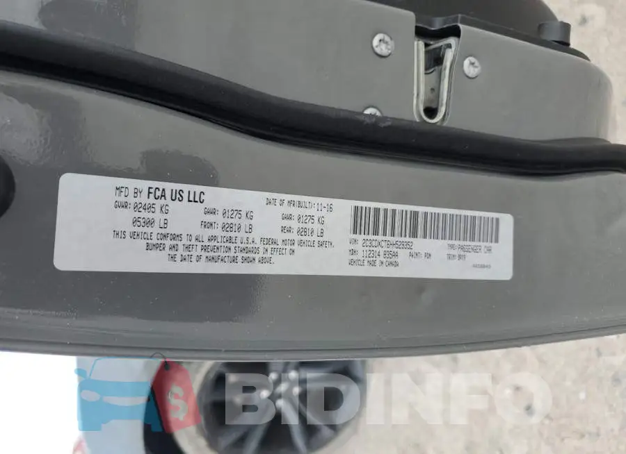 2C3CDXCT6HH529352 Photo# 13