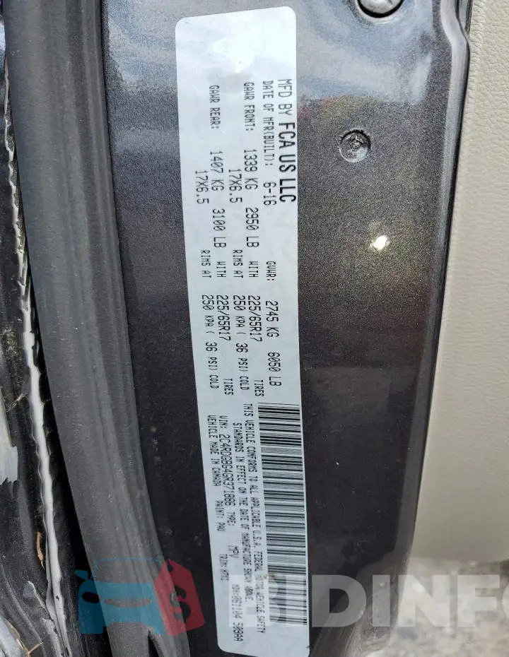 2C4RDGBG4GR371886 Photo# 14