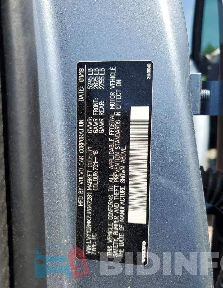 LVY102MK7JP047281 Photo# 13