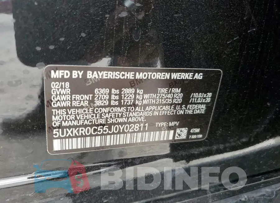 5UXKR0C55J0Y02811 Photo# 12