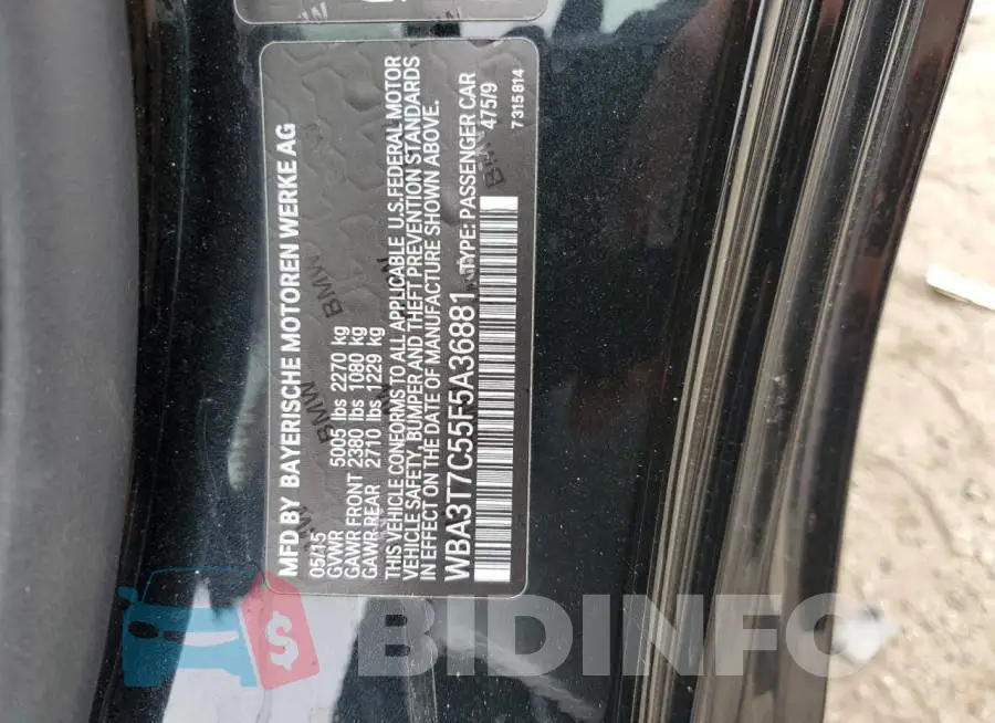 WBA3T7C55F5A36881 Photo# 13