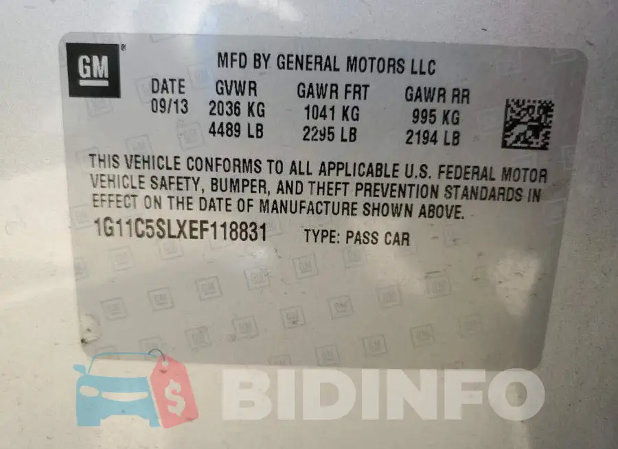 1G11C5SLXEF118831 Photo# 12