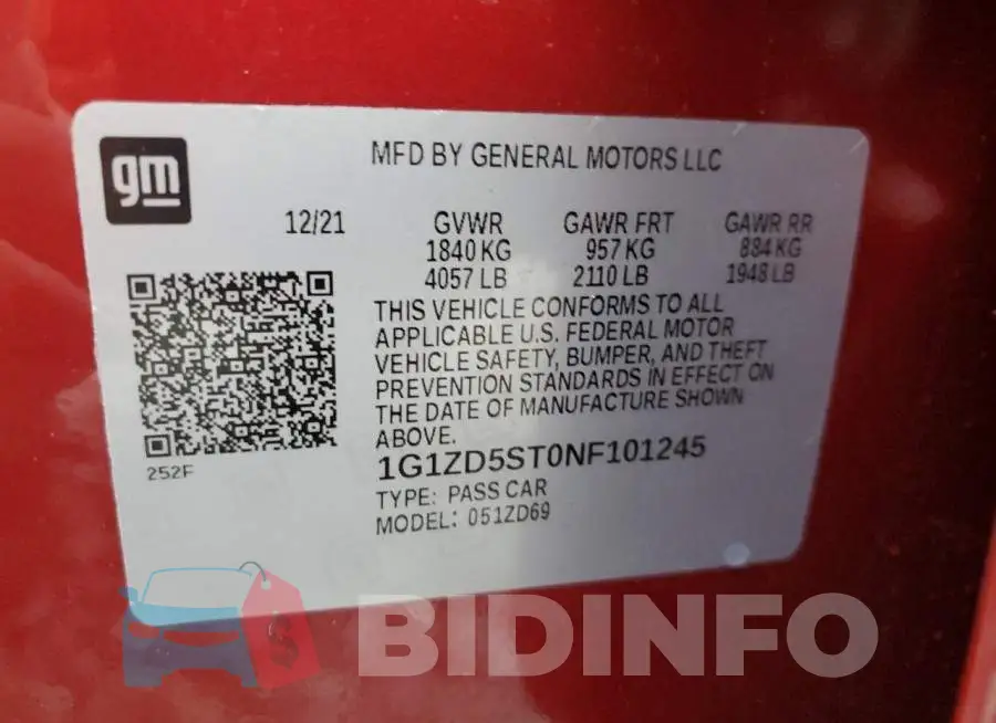 1G1ZD5ST0NF101245 Photo# 12