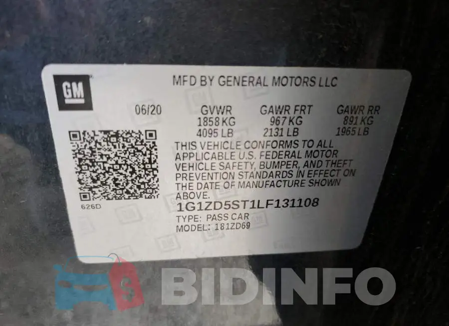 1G1ZD5ST1LF131108 Photo# 12