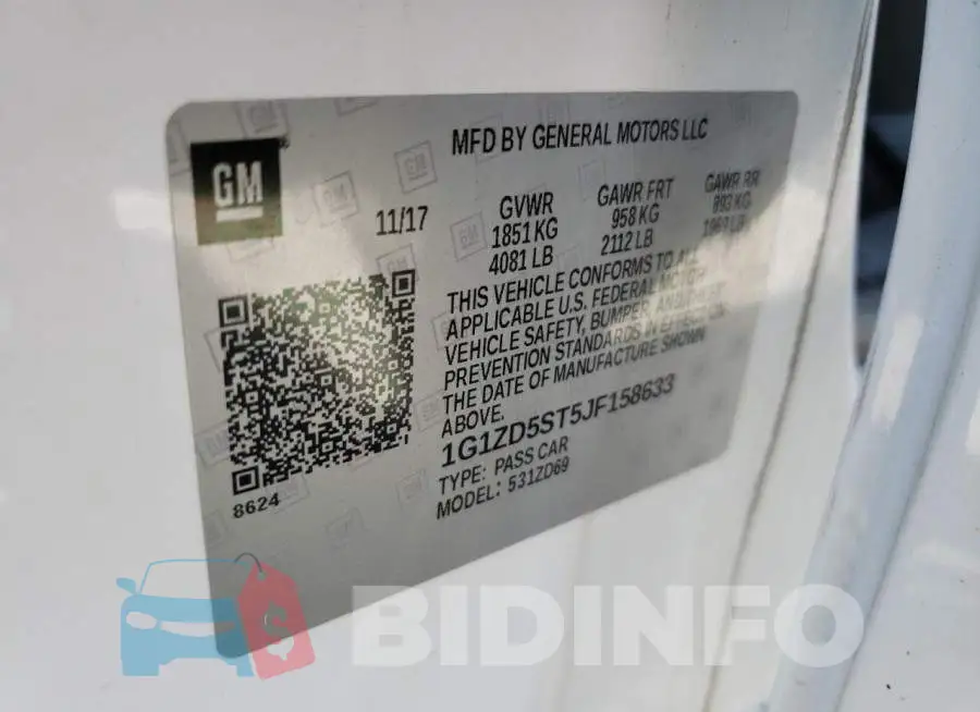 1G1ZD5ST5JF158633 Photo# 13