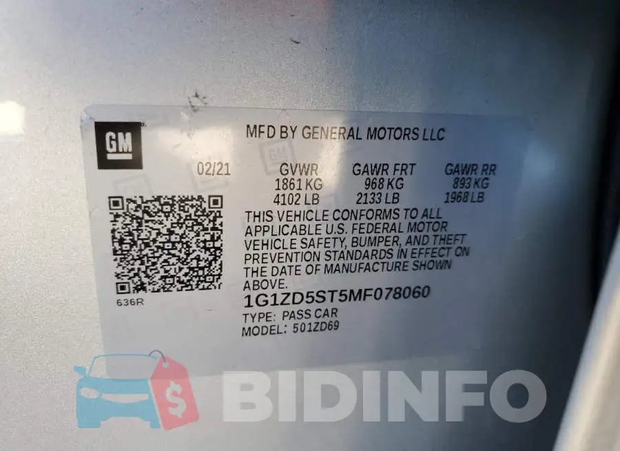 1G1ZD5ST5MF078060 Photo# 12