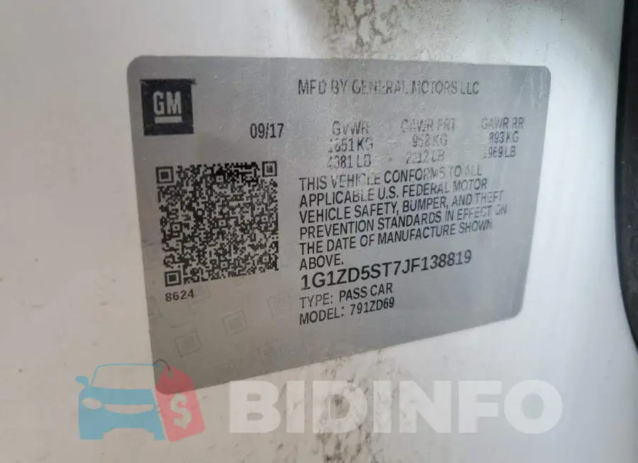 1G1ZD5ST7JF138819 Photo# 12