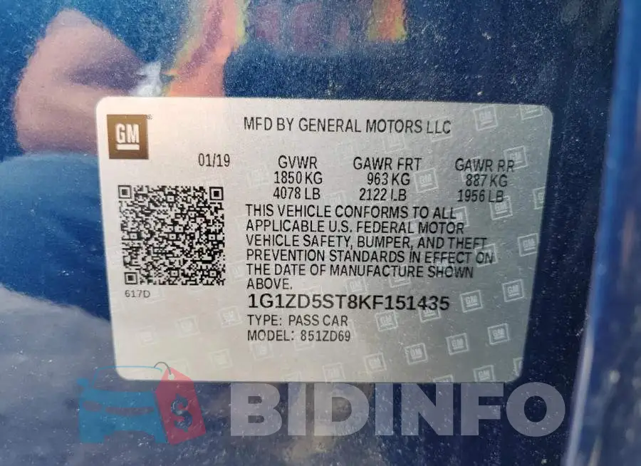 1G1ZD5ST8KF151435 Photo# 12