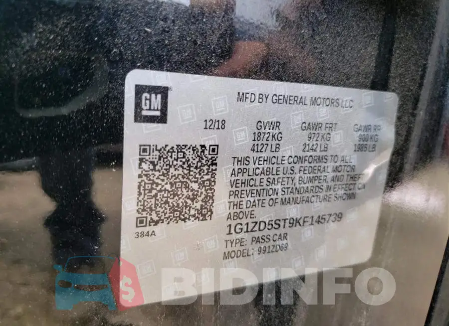 1G1ZD5ST9KF145739 Photo# 12