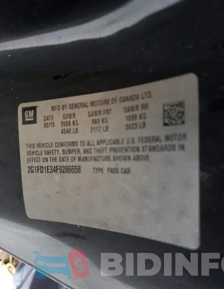2G1FD1E34F9286658 Photo# 12