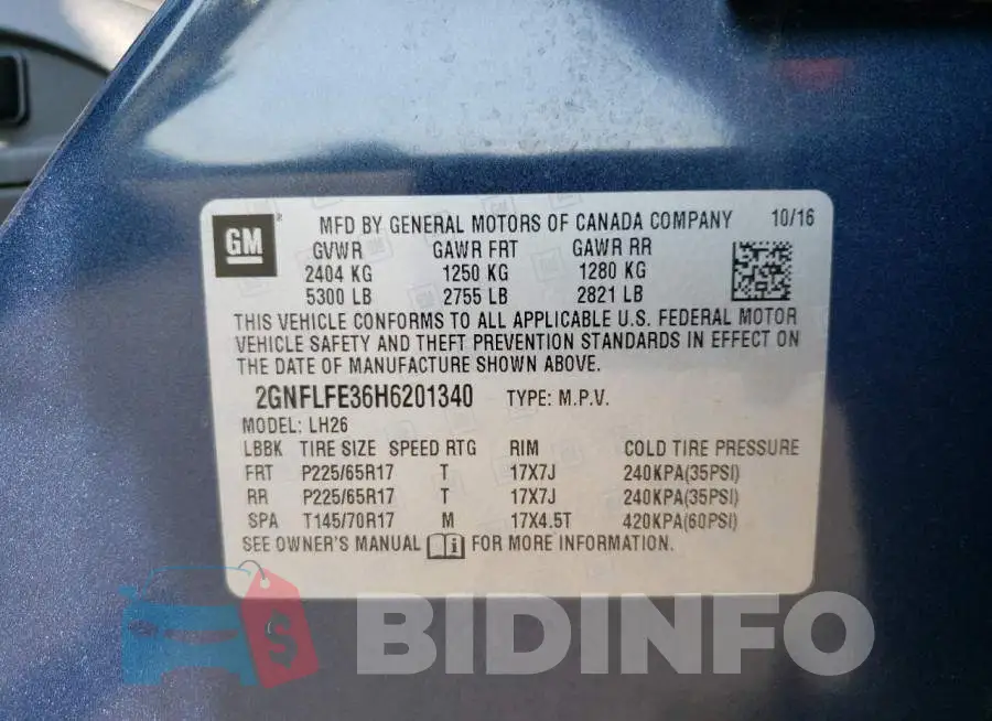 2GNFLFE36H6201340 Photo# 13