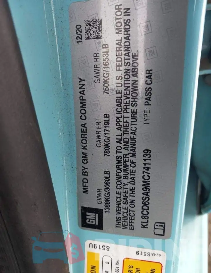 KL8CD6SA9MC741139 Photo# 12