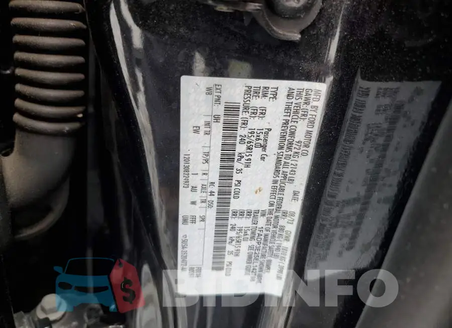 1FADP3E25EL142798 Photo# 13