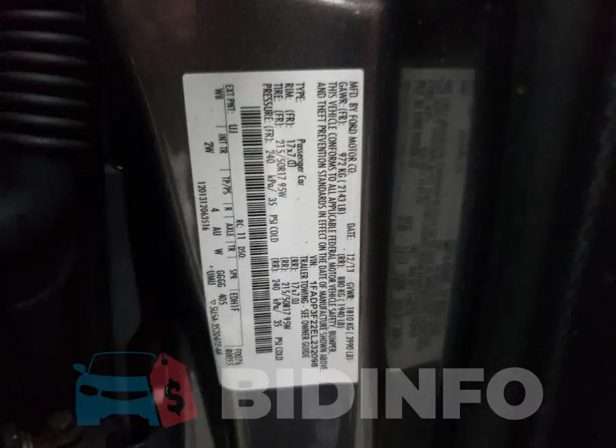 1FADP3F22EL232098 Photo# 12