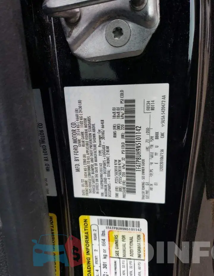 1FATP8UH9N5101142 Photo# 13